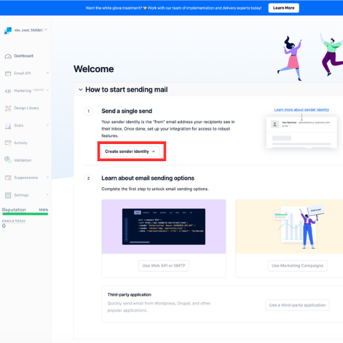 SendGrid 設定方法