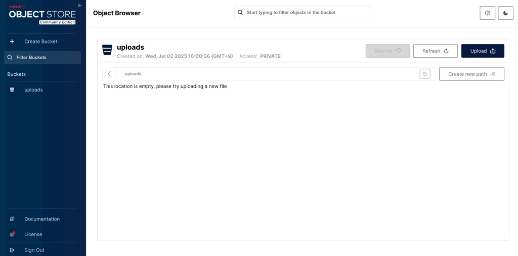 Next.js × Docker MinIO｜S3互換ストレージにファイルを保存する手順
